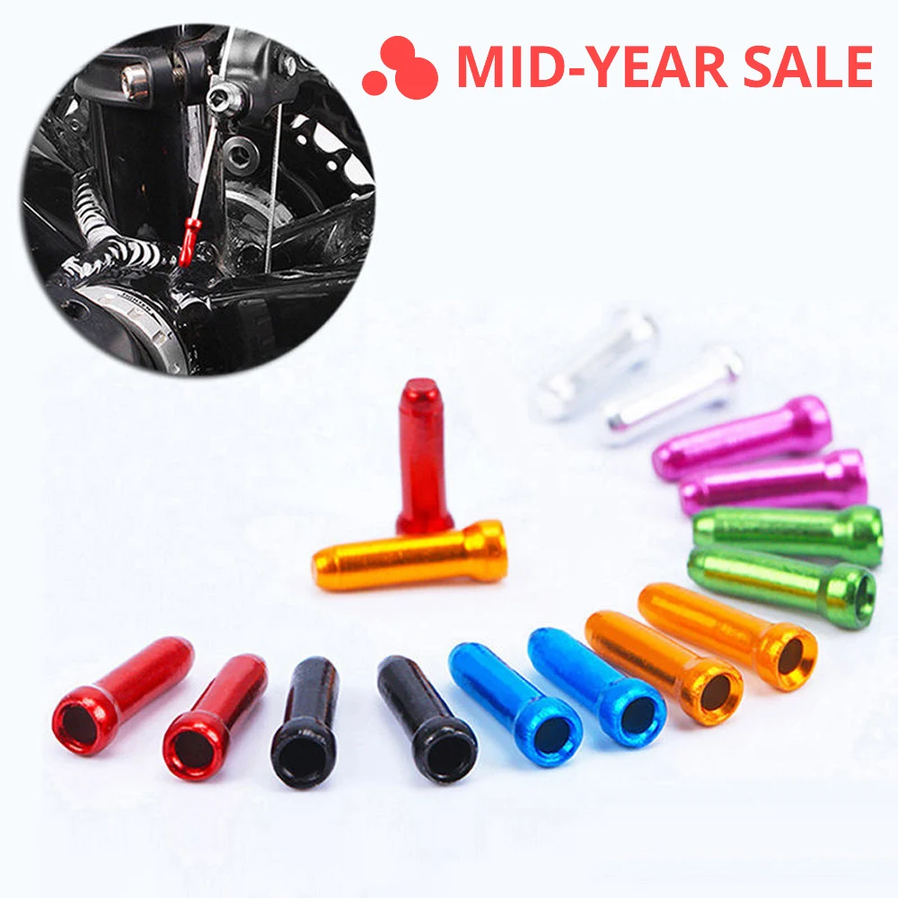 

30Pcs Bicycle MTB Brake Wire End Core Cap Cable Aluminum Cover Gear Bikes Parts Bicycle Accessory Cycling Equipments Core Caps