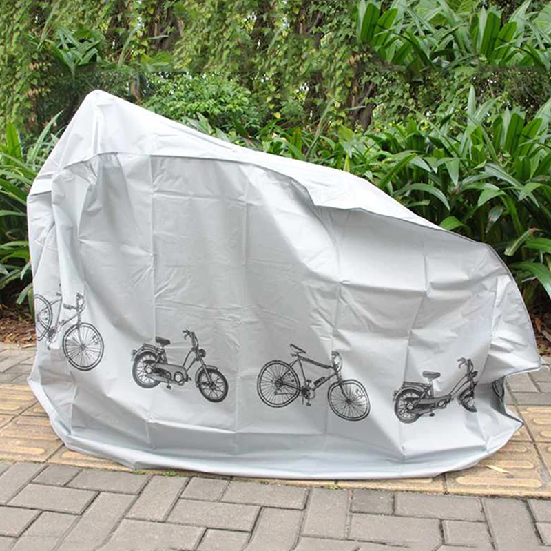 Bicycle Cover Bike Rain Snow Dust Sunshine Protective Cover Motorcycle Waterproof UV Protection Outdoor Cycling Cubiertas Grey