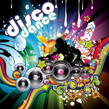 

Vinyl polyester disco dancw party Photography Backdrops Photo Background for Photo studio g-548