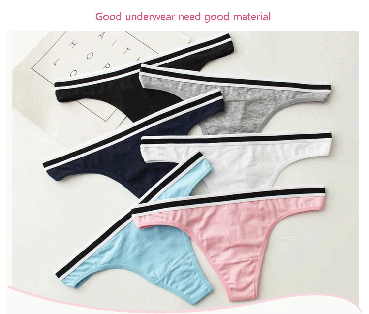 Hot Sale Sexy Women Cotton G String Thongs Low Waist Sexy Panties Ladies' Seamless Underwear Plus Size M L XL XXL (9)