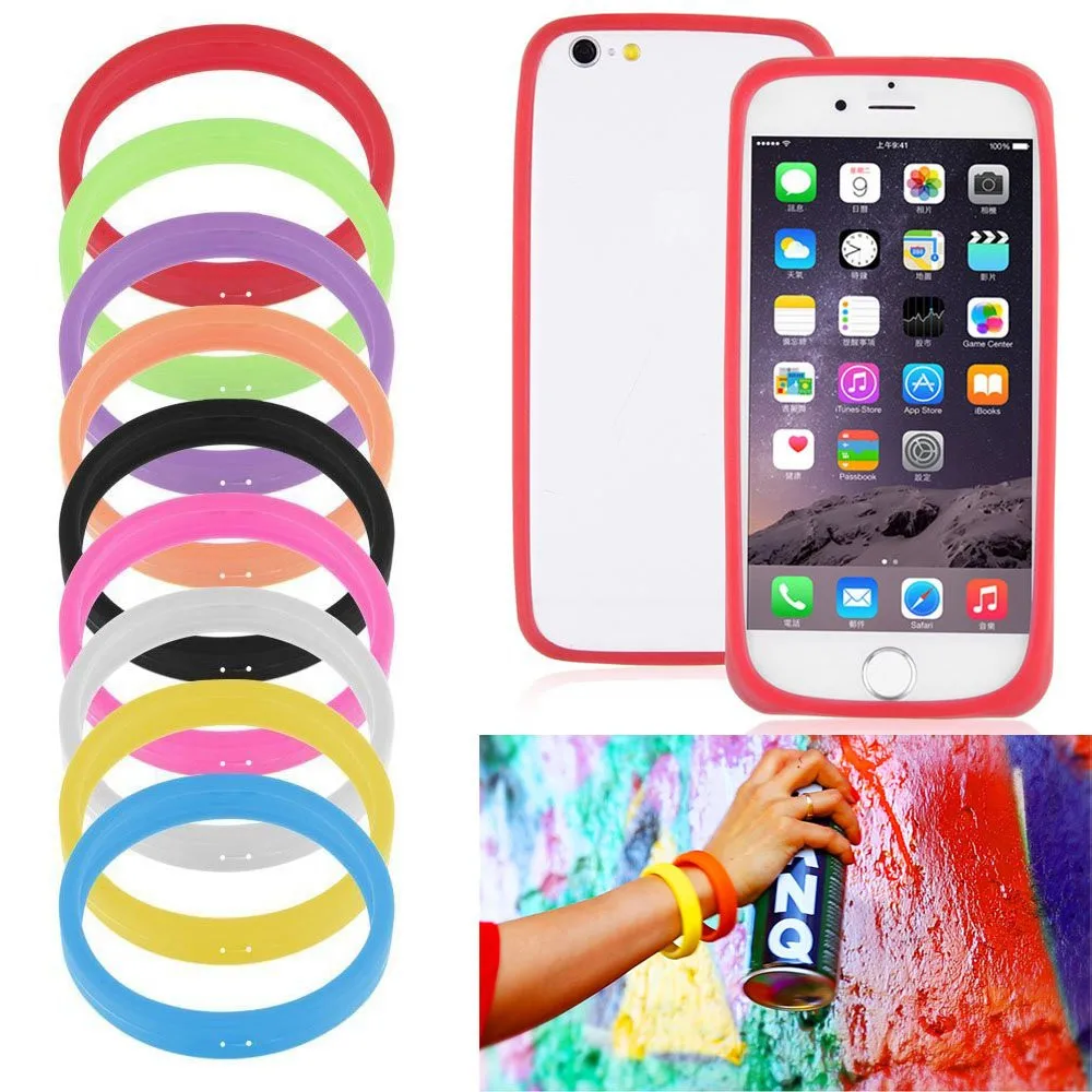 

Universal Silicone Cell Mobile Phone Border Protection Cover Luminous Silicone Bracelet Case For iphone For Samsung For sony