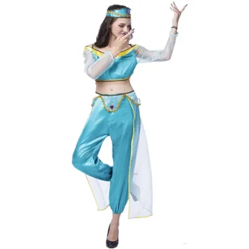 

Halloween Adult Womens Arabian dancers Fancy Dress India Belly Dancer Costume