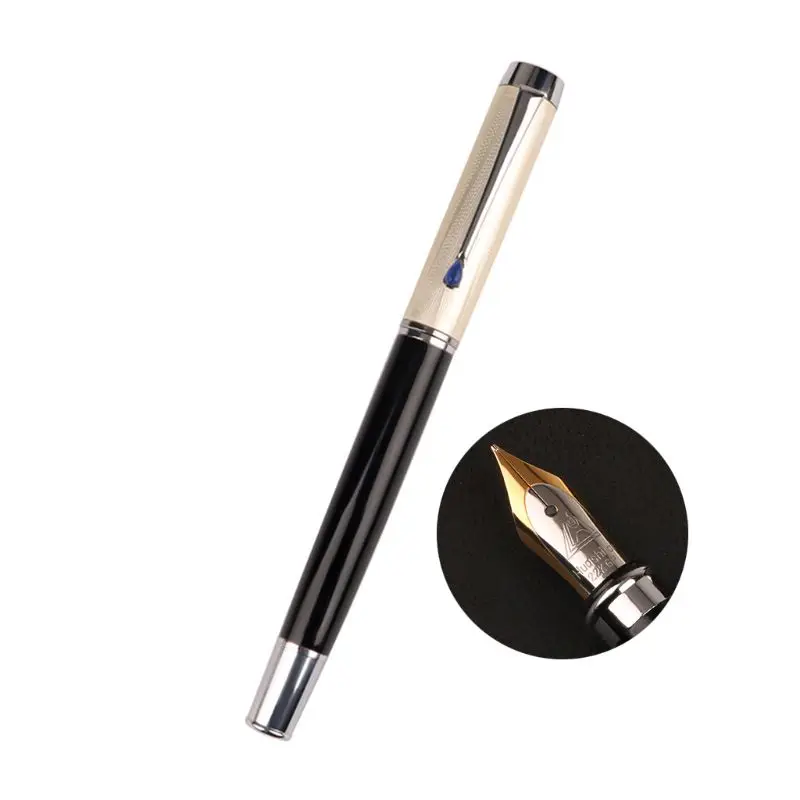 

Luxury Metal Ballpoint Fountain Pen Business Student Writing Calligraphy Office School Supplies Stationery Pen Gift