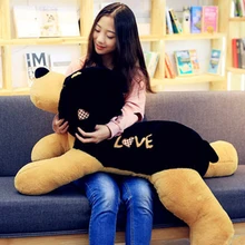 Fancytrader Giant 43inch Animal Plush Dog Pillow Big Stuffed Soft Simulated Puppy Dog Toys Kids Play