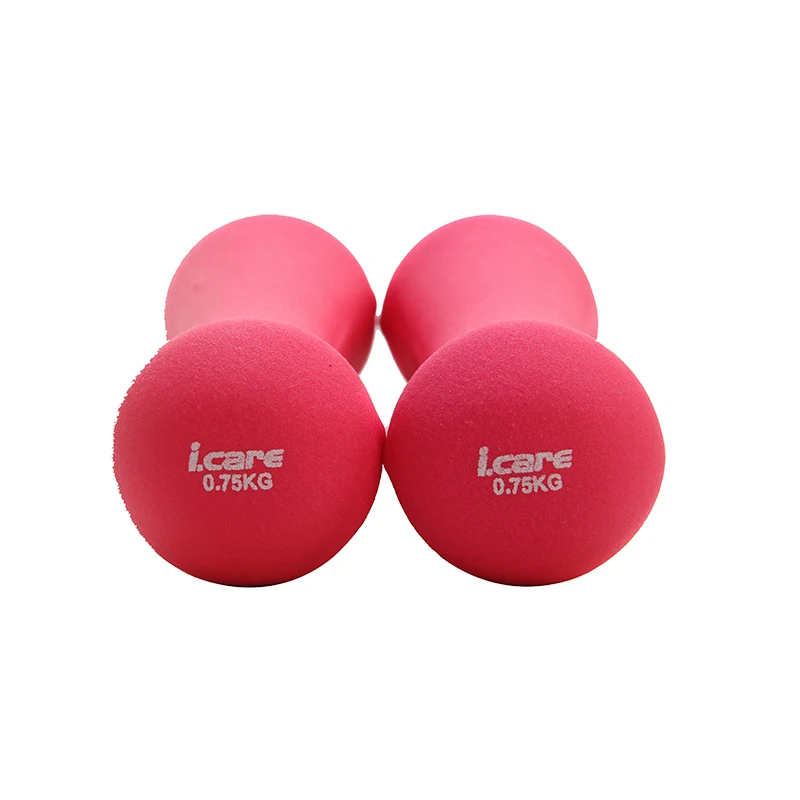 0.75kg2pcs Plastic dip in dumbbell women fitness weight dumbbells Fitness&Body Building dumbell kettlebell For girls gym (5)