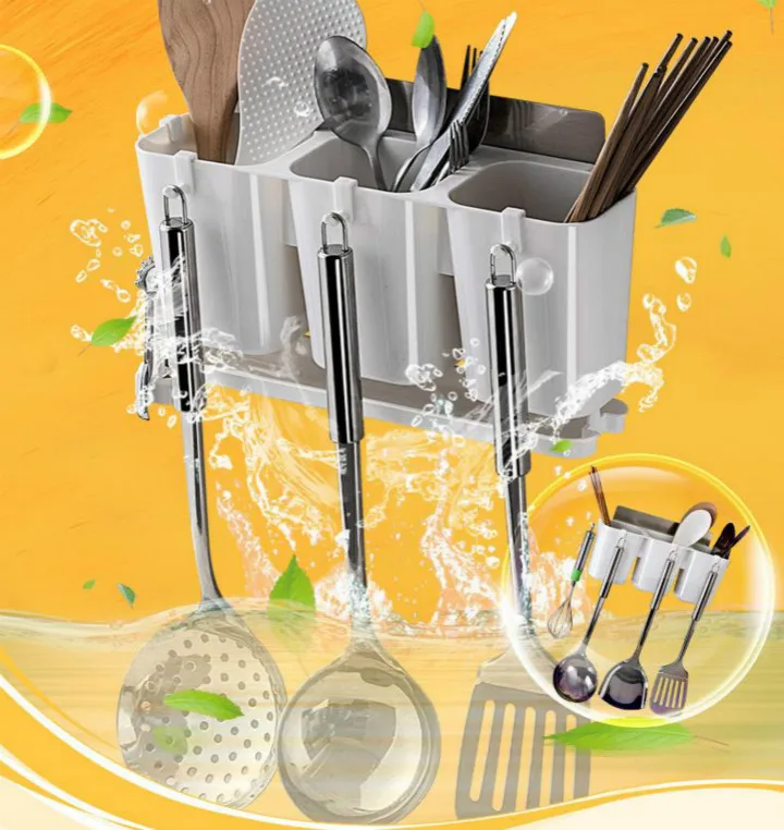 

Multi-function Suction Cup Chopsticks Spoon Cooking Tools Kitchen Storage Holders Rack Kitchen Organizer and Storage Drain Racks