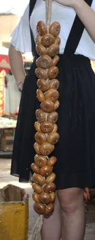 

40"Old Chinese Buddhism Bodhi Carved Fozhu Pray Bead Ward off evil Wall hanging