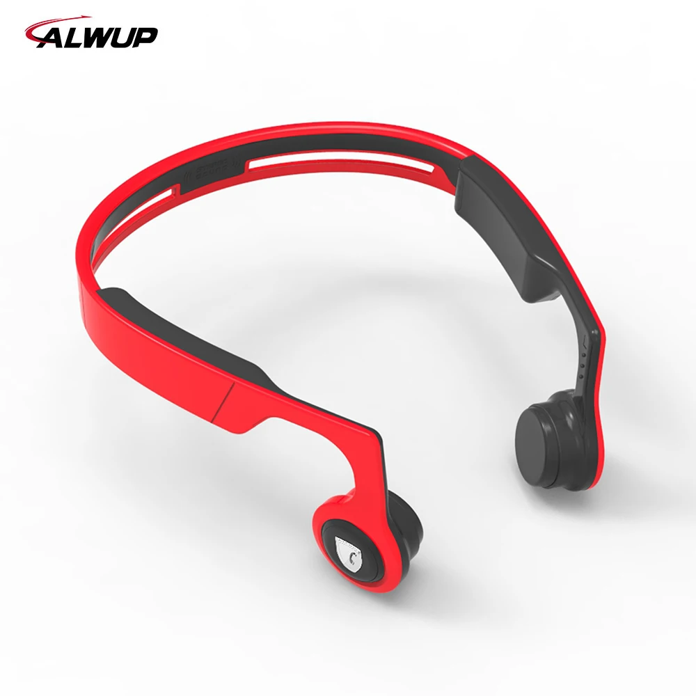 

ALWUP Wireless Headphone Bluetooth earphone Bone Conduction Sports Stereo Headset for Phone with Microphone 8GB MP3 Player
