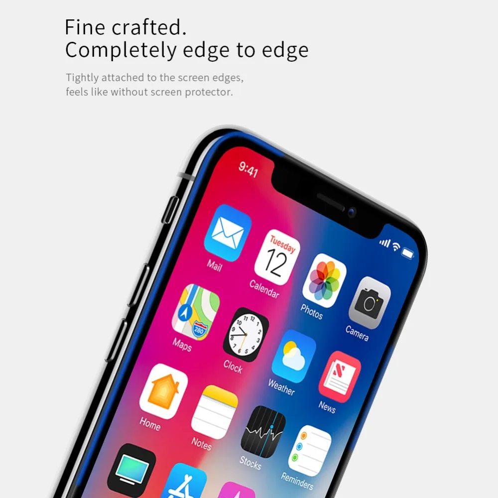 for iPhone X 8 7 Plus XR XS Max Glass Nillkin XD CP+ Max Full Cover 3D Tempered Glass Screen Protector for iPhone X Nilkin Glass
