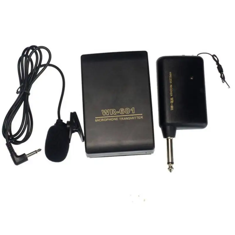 

Wireless FM Transmitter Receiver Lapel Clip Microphone System Mini Microphone For Teacher teaching