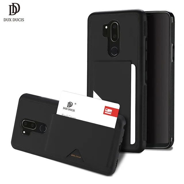 Best Offers DUX DUCIS For LG G7 Case Luxury PU Leather + TPU Wallet Case for LG G7 G 7 6.1" Card Slot Back Cover for LG G7 ThinQ Etui Funda