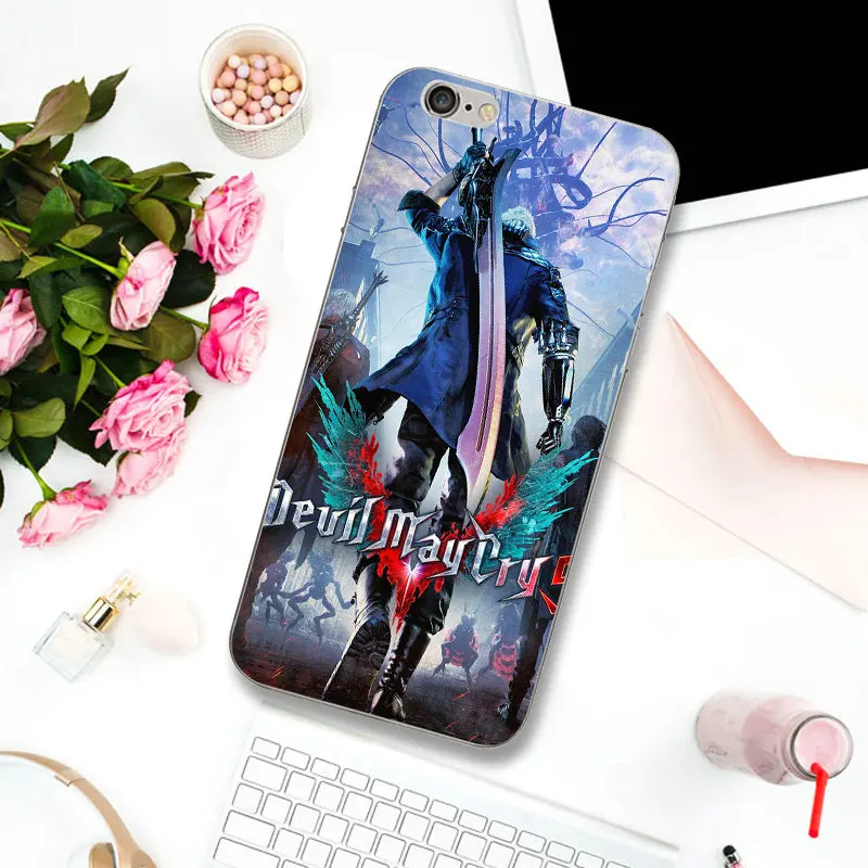 Dmc Devil May Dante мягкий силиконовый чехол на мобильный телефон из тпу для iPhone 8 7 6 6S Plus X