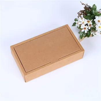 

large Kraft paper gift paper box retail packaging craft paper box kraft paper gift tea box 25*14*6cm 100pcs/lot