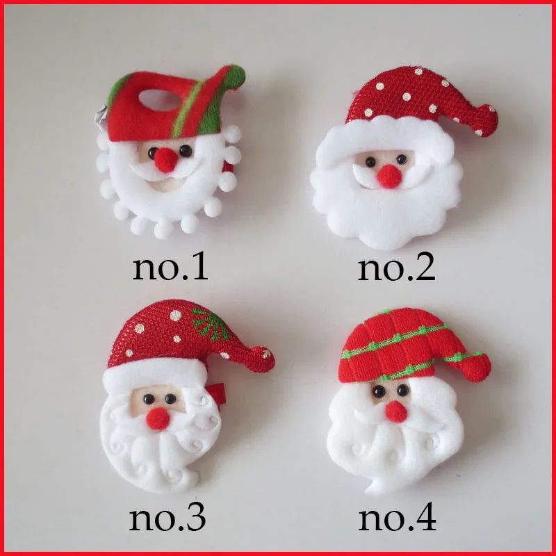 

50 BLESSING Girl 2.5" Hair Clip Christmas Accessories Wholesale Non Woven Fabric