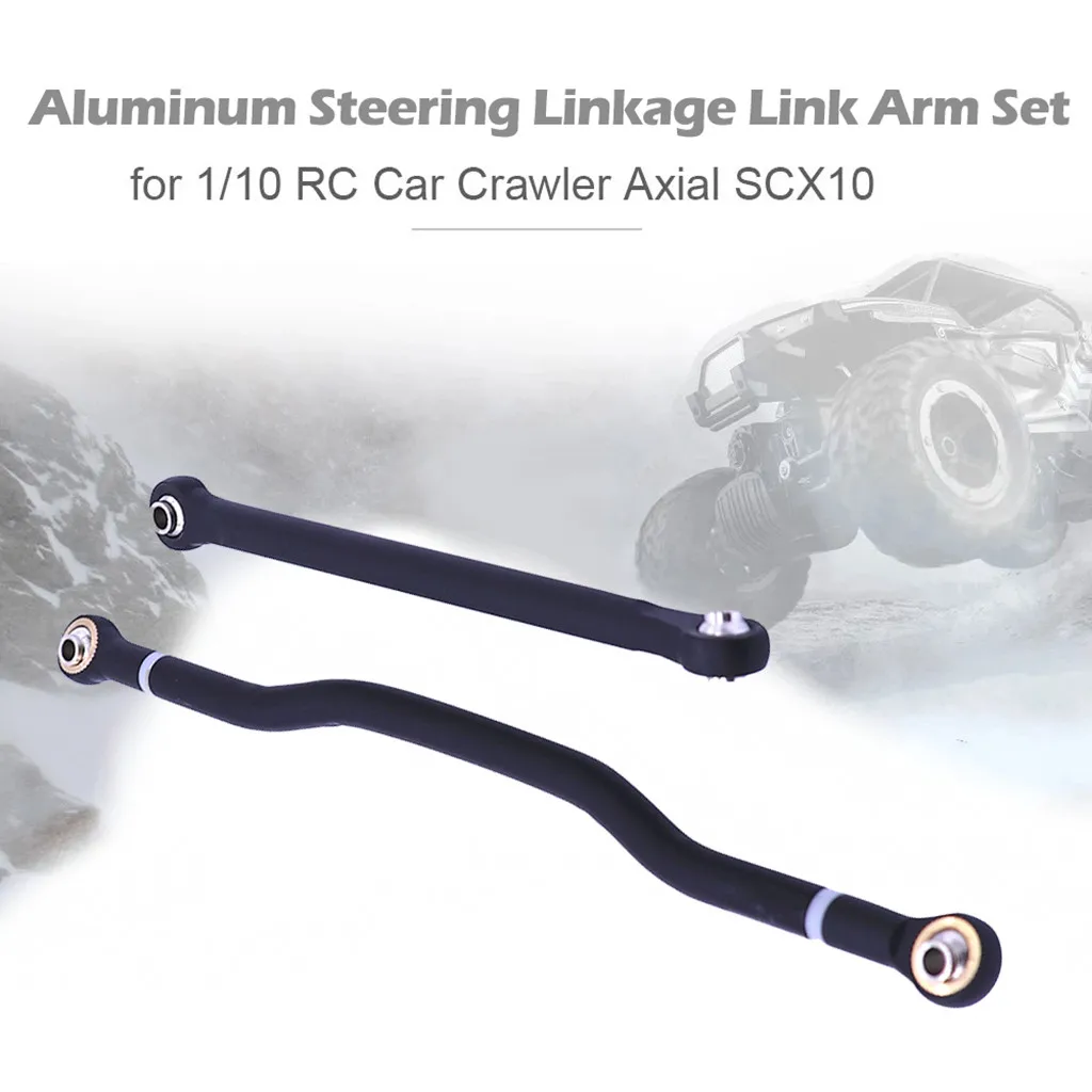 

Remote control car accessories Aluminum Steering Linkage Link Arm Set for Axial SCX10 1/10 RC Rock Crawler Cars Z523