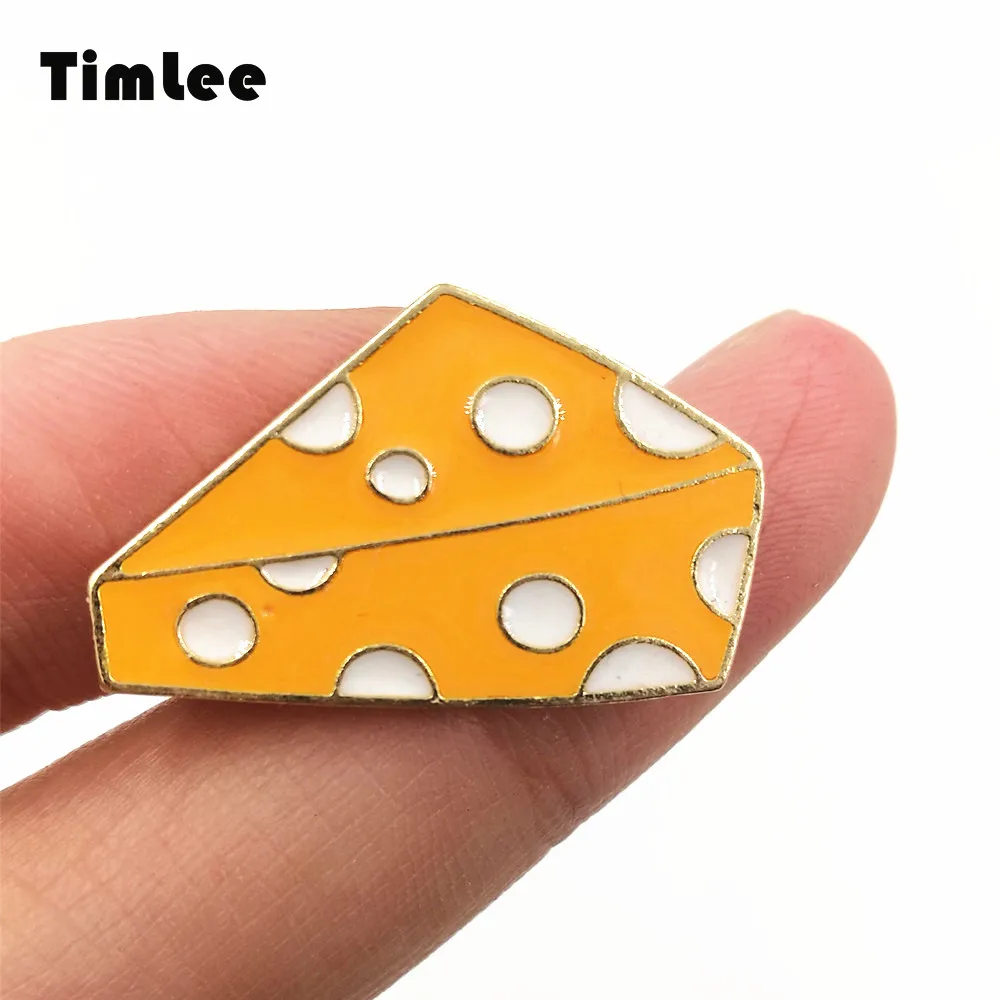 Timlee X222 металлическая брошь с изображением сыра|brooch designer|brooches wholesaledesigner brooch |