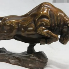 USPS в США S3503 Королевский Дворец Классический Медь Бронза Фэн-Шуй Деньги Богатство БЫК БЫК Искусство скульптуры