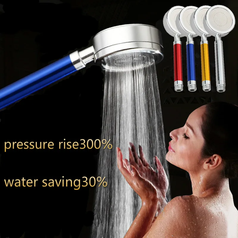 

3 Color Detachable Aluminium Alloy Enhance Pressure Water Saving Hand Shower