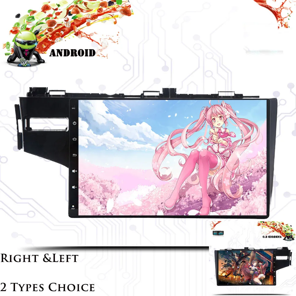Discount 10.1" IPS Android 9.0 Car DVD Multimedia Player GPS For honda Fit jazz 2014 2015 16-18 audio radio stereo navigation Head Unit 5