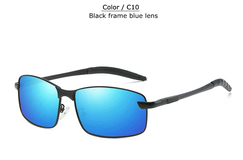 TUZENGYONG алюминиевые мужские брендовые дизайнерские поляризованные покрытие для солнцезащитных очков линзы квадратные мужские солнцезащитные очки для вождения классические мужские очки