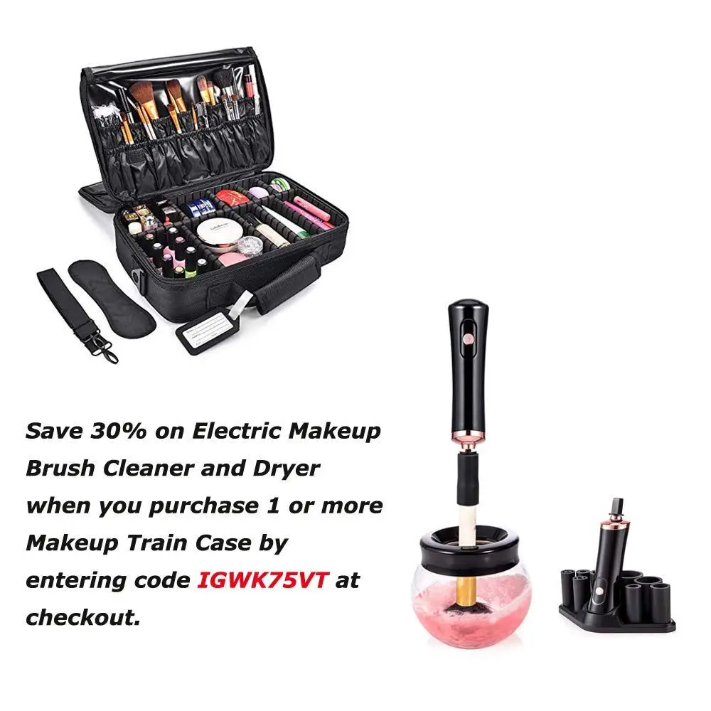 FGGS-Makeup Train Case-3 слоя водостойкая дорожная сумка для макияжа косметический Органайзер комплект для хранения художника чехол для хранения