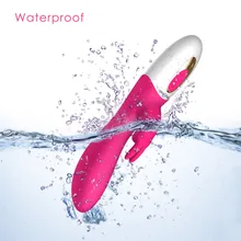 Rechargeable 360 Rotating Vibrating 12 Speed Powerful Vibration Massager Waterproof big dildo Rabbit Vibrator Sex Toys