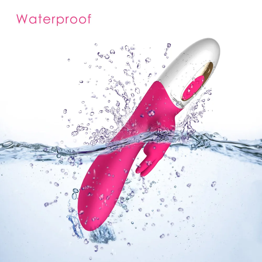 Rechargeable 360 Rotating Vibrating 12 Speed Powerful Vibration Massager Waterproof big font b dildo b font