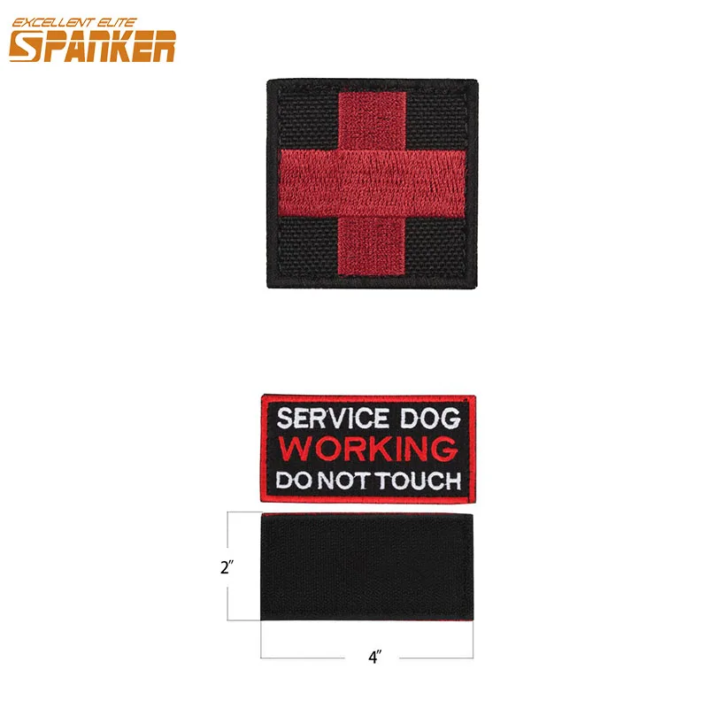 

EXCELLENT ELITE SPANKER Dog Clothing Accessories Military Hook Badges Embroidery Badge Post Chapter Clothing Patches
