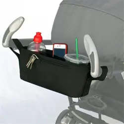 Черный многофункциональная детская коляска Hangable сумка для хранения для бутылки молока Подгузники Организатор Держатель для Аксессуары