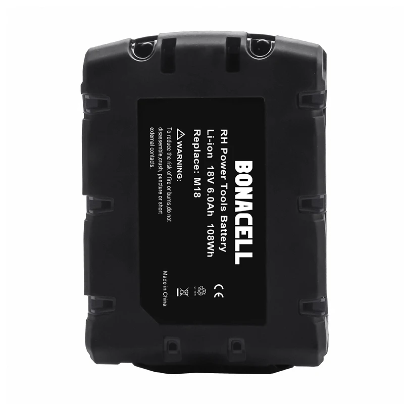 BATTOOL 108Wh Li-ion Tool Battery for Milwaukee M18 48-11-1815 48-11-1850 Repalcement M18 Battery 2646-20 2642-21C