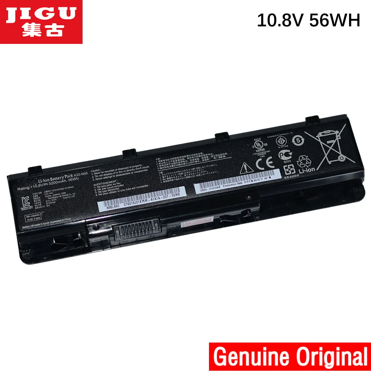 

JIGU A32-N45 A32-N55 07G016HY1875 Original laptop Battery For Asus N45 N45E N45S N45F N45J N45JC N45SJ N45SN N45SF N55