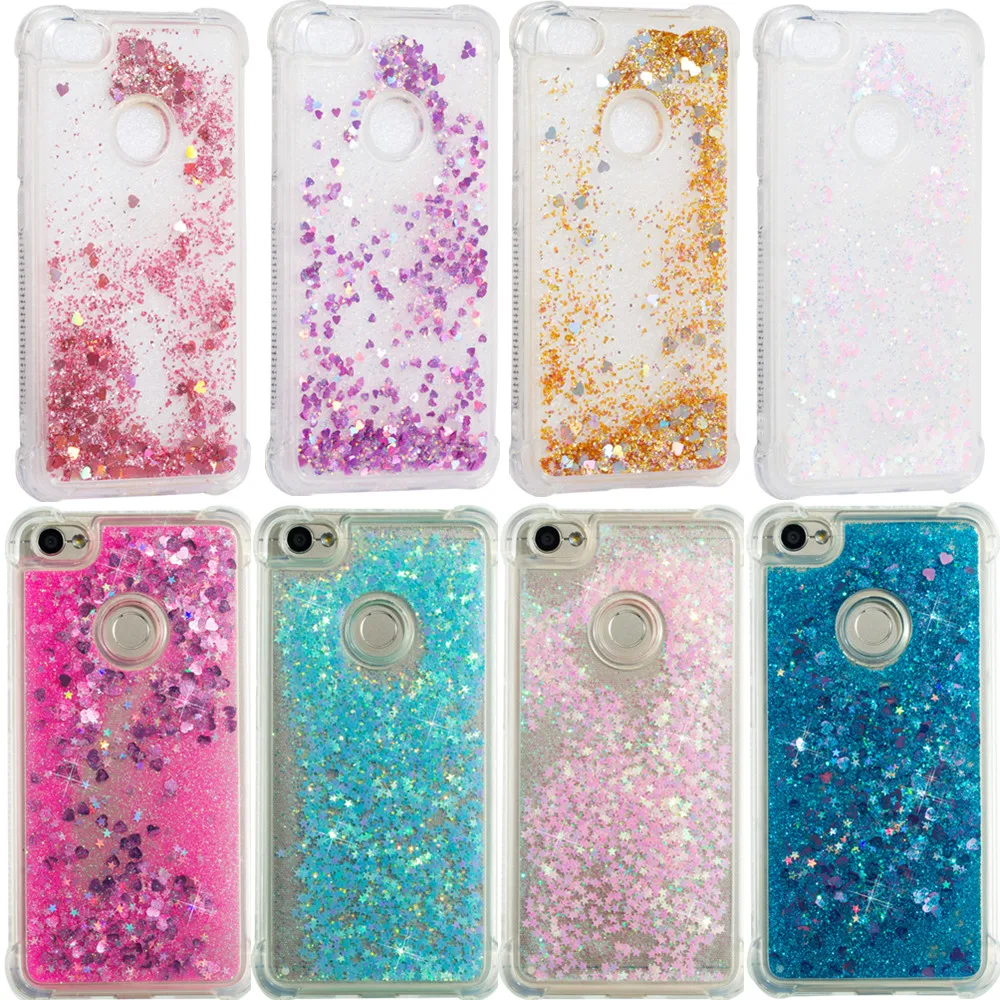 Bling Dynamic Liquid Quicksand чехол для Xiaomi Mi 5X A1 Redmi 4X 5 Plus 4A 5A Note Блестящий Силиконовый ТПУ