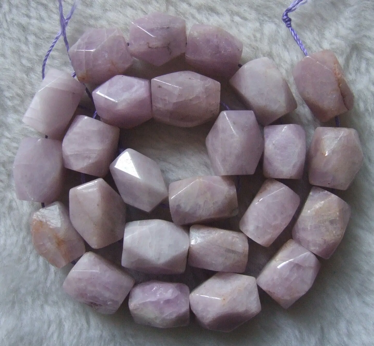 

11x16mm Natural Kunzite Nugget Loose Beads 15.5Inch