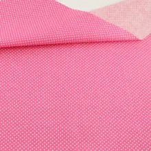 Розовый хлопок маленькие белые точки стиль лоскутное украшение для дома Texitle одежда шитье скрапбукинг куклы Teramile ткань