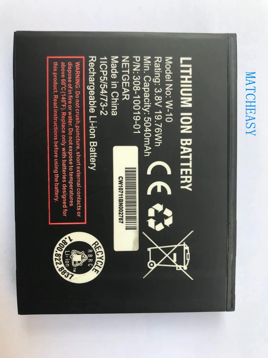 Новый 5040mAh/19.76Wh 3 8 V W10 W 10 Сменный аккумулятор для NETGEAR NightHawk M1 MR1100