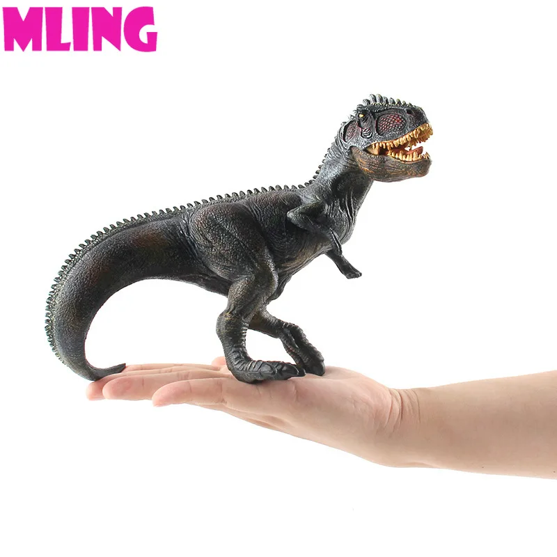 Большой размеры Giganotosaurus черный Парк Юрского периода Динозавр серии динозавры