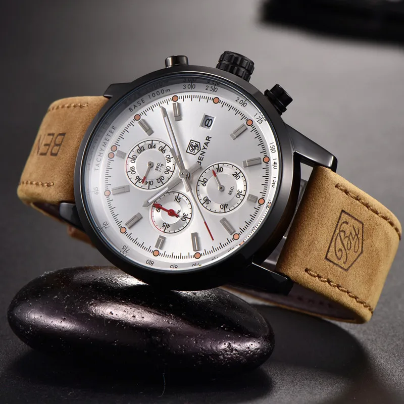  BENYAR 2018 Fashion Men's Watches Brand Luxury Military Chronograph Waterproof Quartz Watch Clock R