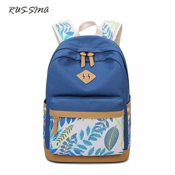 

RUSSMA 2018 Spring New Fashion Canvas School Student Backpack Teenager Preppy Style Rucksack Large Capacity Packsack YNT0289