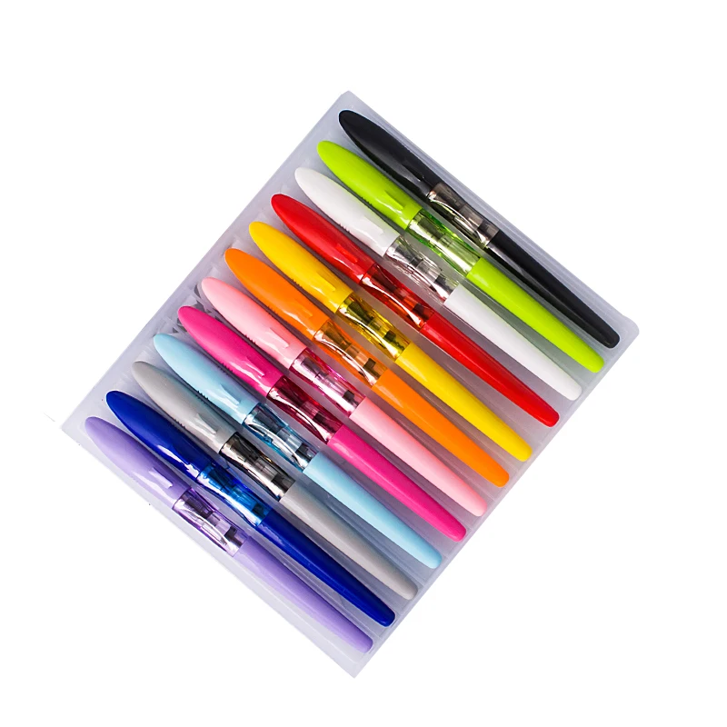 

Cute Kawaii Jinhao Shark Fountain Pen Fine/Extra Fine Nib for Choose Children Student Practise Calligraphy Ink Pens with PP Box