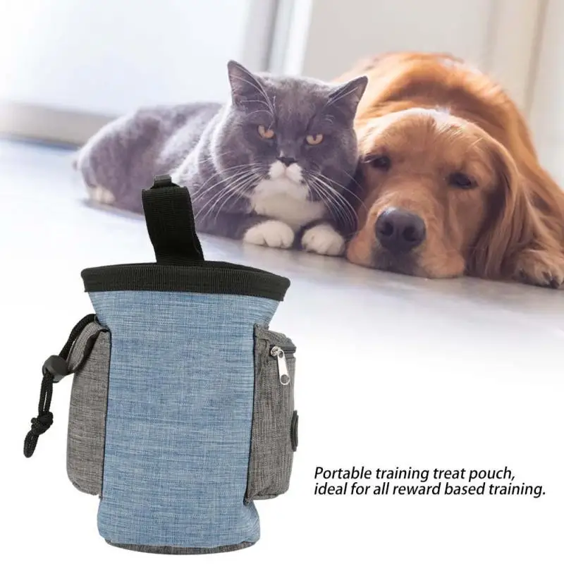 Portable Pet Food Treat Storage Bag Snack Training Obedience Waist