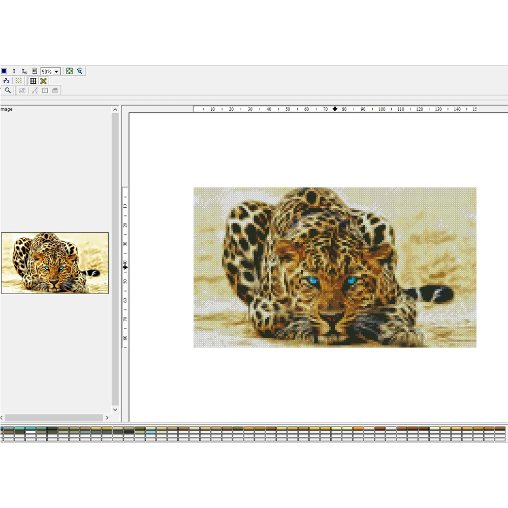 Diamond painted renderings of software,Needlework Diamond embroidery