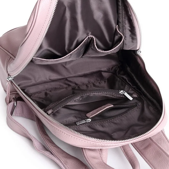 AODUX, женский рюкзак из натуральной кожи, верхний слой, коровья кожа, школьный рюкзак, сумка, светильник, синий/серый/розовый/белый/бежевый цвет