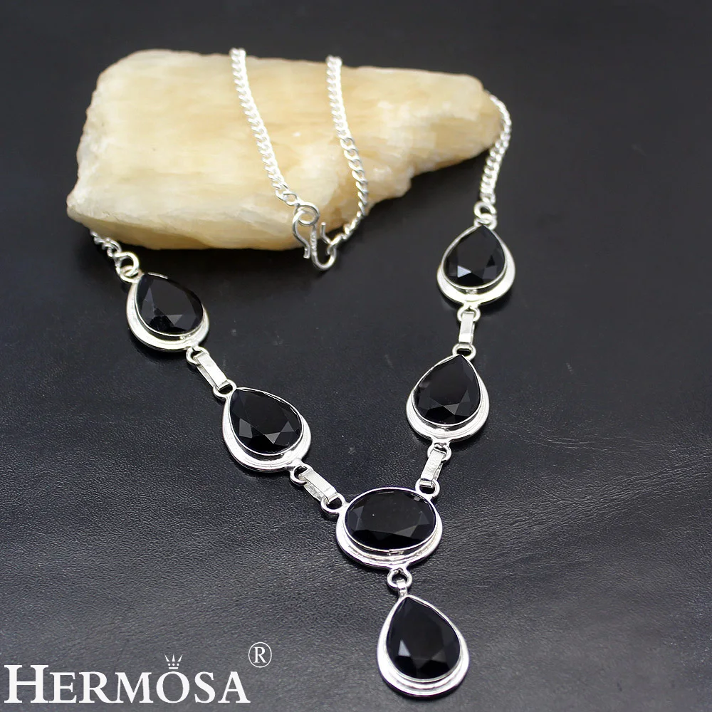 HERMOSA ювелирное изделие уникальные модные полудрагоценные камни иолит серебро 925