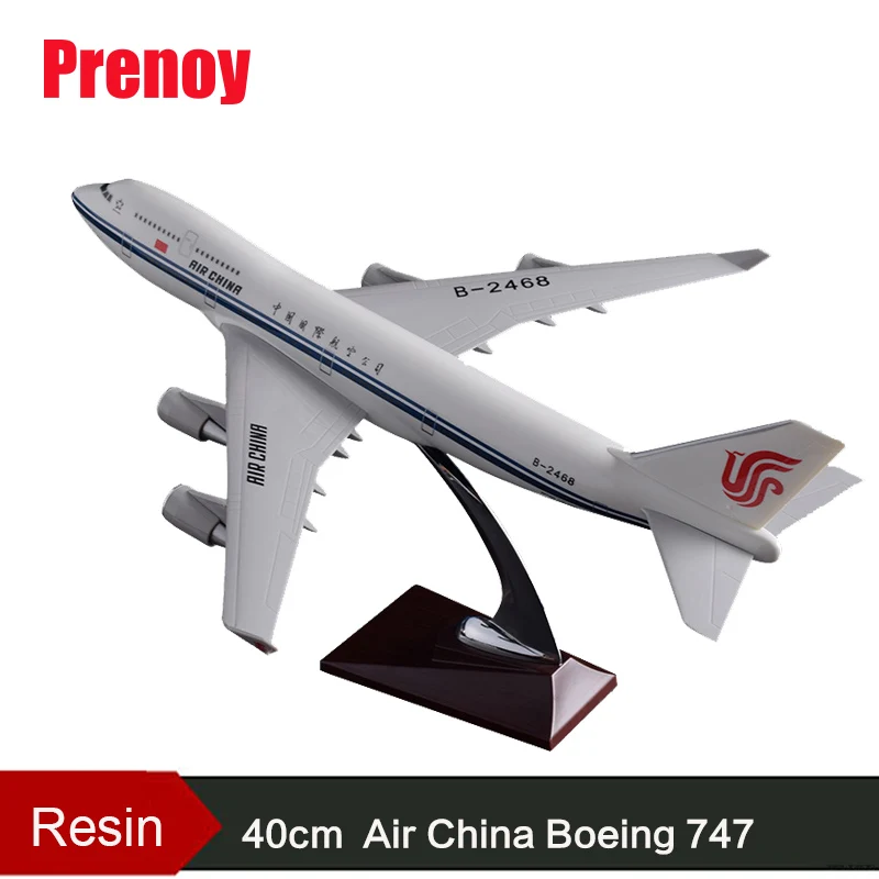 

40cm Resin Air China Boeing 747 Aircraft Model China Airlines Airplane Airways Airbus Model B747 Plane Stand Craft Aviation Gift
