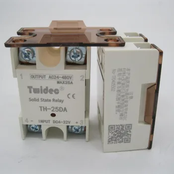 

SSR-25DA DC-AC 25A Single Phase Solid State Relays 220V AC Output 3-32V DC to 24-480 V Solid State Relay Module Switch SSR 25A