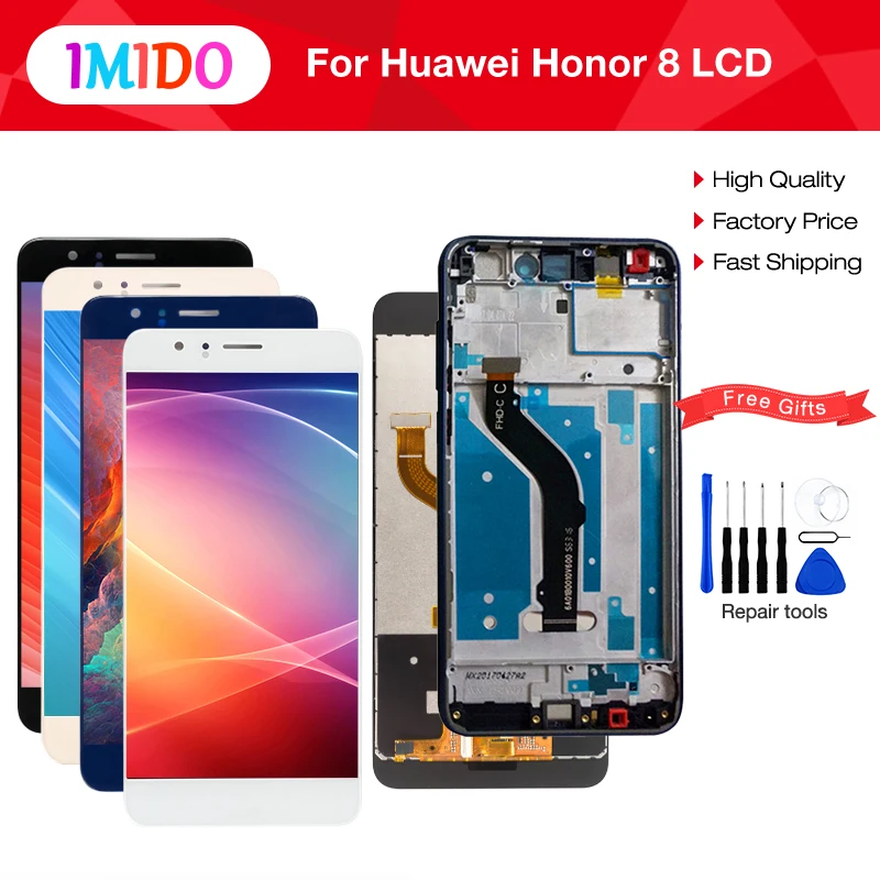 

1920*1080 5.2 Inch AAA Quality LCD+Frame For HUAWEI Honor 8 LCD Touch Display Screen Replacement for HUAWEI Honor 8Frd-L09
