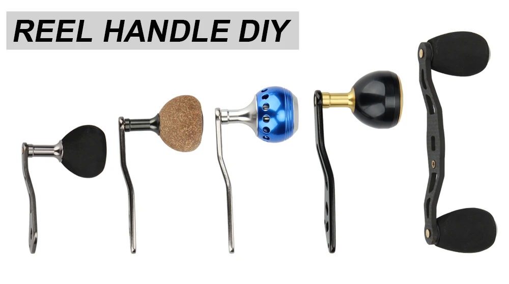 RoseWood Fishing Reel Handle Metal EVA Knobs DIY For Shimano Daiwa Abu Garcia Casting Jig Reel Handles Accessories  (1)
