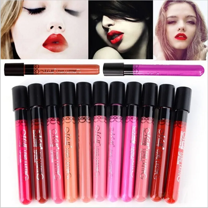 

Brand Makeup Matte Lipstick Tint liquid Lipstick Velvet Make up Waterproof Long Lasting Lip Gloss Sexy Cosmetic Menow