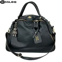 COSSLOO Top Sacs À Main En Cuir Sac Femmes de peau de Vache sac à main De Sucrerie Couleurs véritable sacs à main en cuir Livraison Gratuite cru Sacs Dames