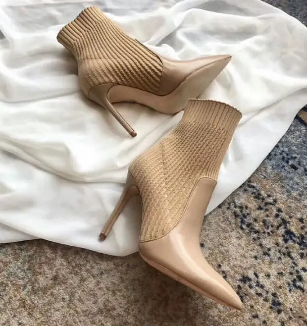 nude color boots